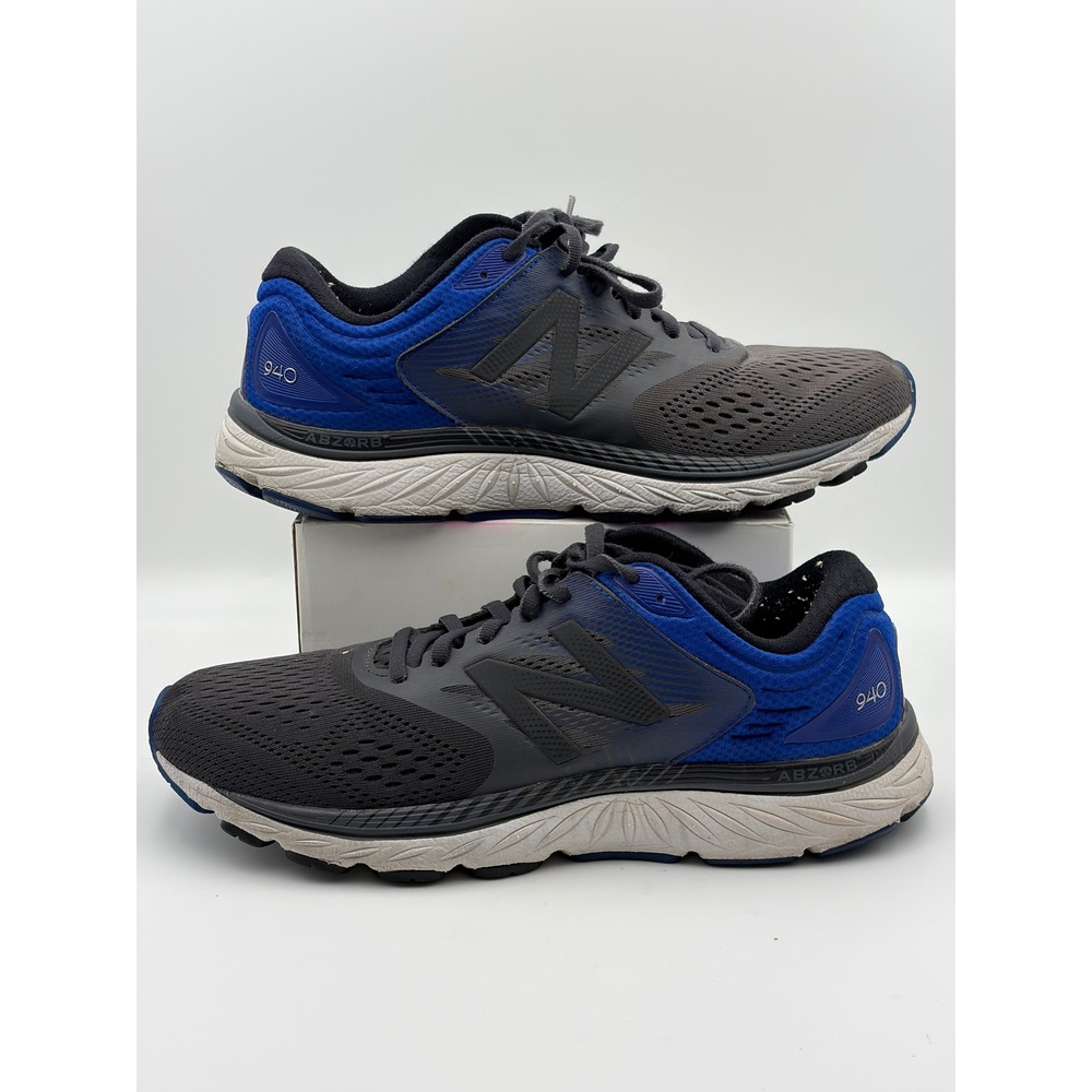 New Balance 940v4 Mens 10 Grey Blue Stability Running Shoes M940GB4